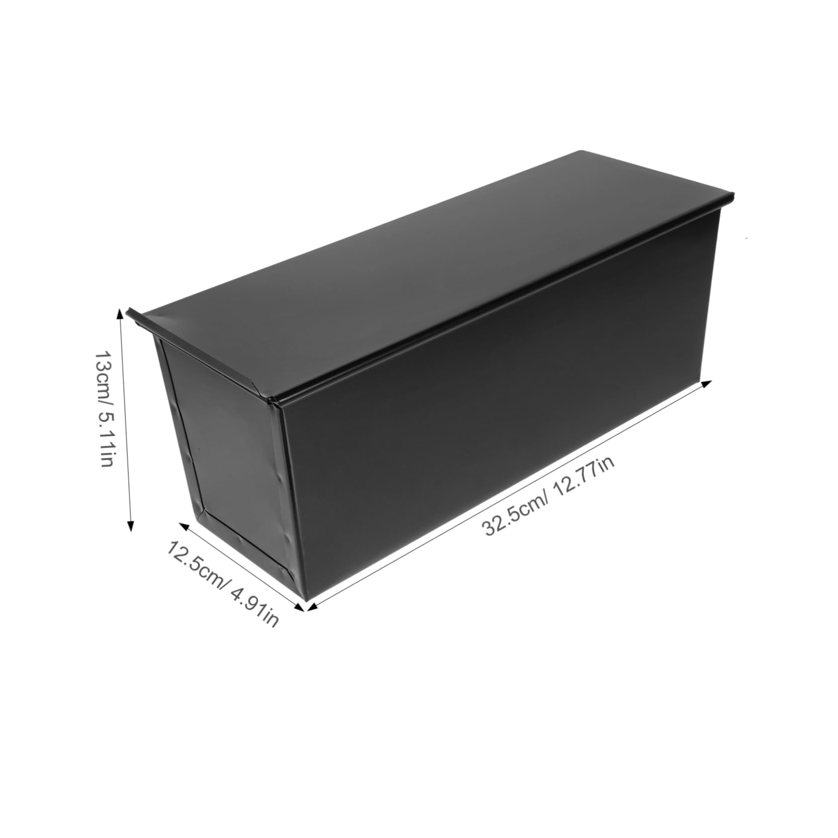 Garneck 1pc Non-stick Toast Baking Mould with Lid Iron Loaf Pan for Bread Cake and Toast Smooth Edges for Safe Handling for Home Baking