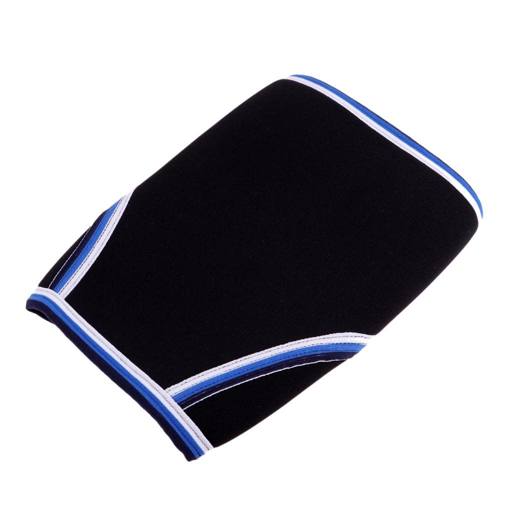 Ginocchiere in Neoprene da 7 mm per Supporto Ginocchio, Training, Sollevamento Pesi, Basket - Blu, XL