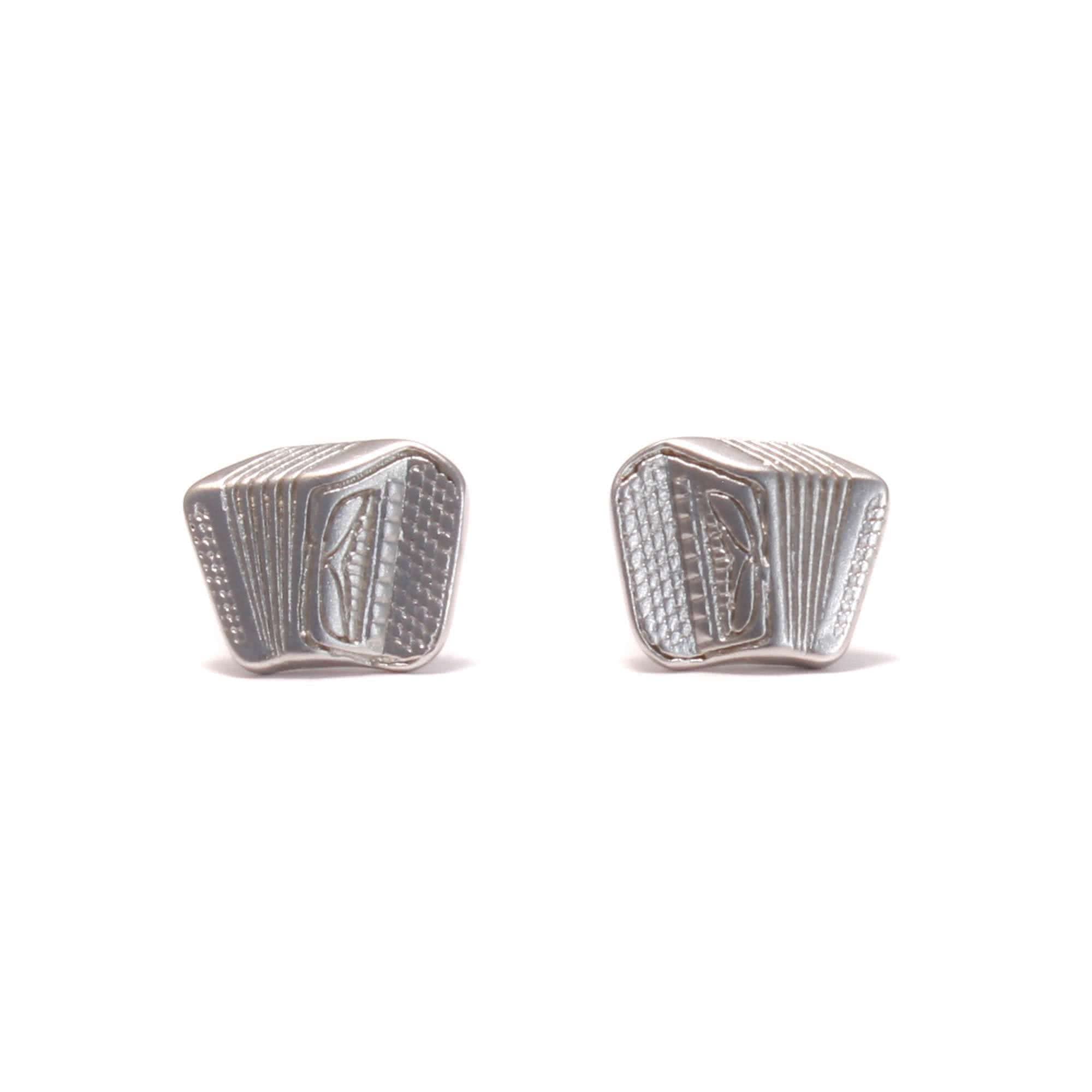 Akkordeon Ohrstecker aus 925 Sterling Silber