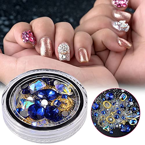 3D Nail Art Nagel Kunst Strass , Nagel Kunst Strass Kristalle Glitter Nagel Perlen Bunte Edelsteine Fingernägel… – Bild 5