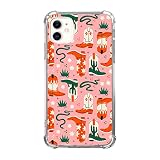 Oubliert Cute Cowboy Case Compatible with iPhone 11, Aesthetic Cowboy Boots Snakes Pattern Case for