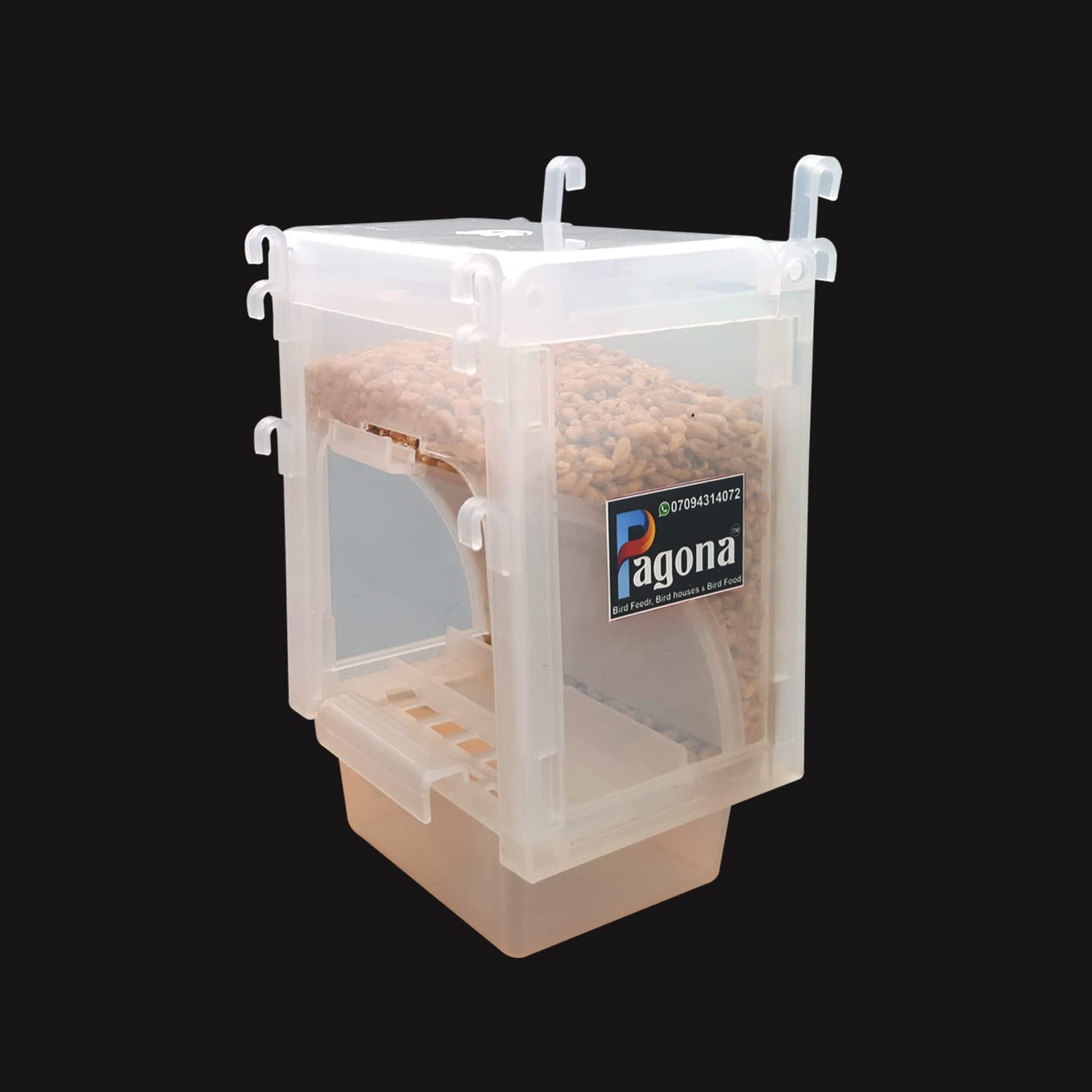 PAGONA� - Anti Spill White Birds Cage Fitting Feeder 500Ml Suitable for Small Cage Birds Like Love Birds, Finches, Cockatiel and ext.. (Pack of 1) (B0B8X7Y9F8) Amazon Price History, Amazon Price Tracker