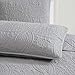 Mellanni King Bedspread Coverlet Set - Bedding Cover with Shams - Ultrasonic Quilting Technology - 3 Piece Oversized Quilt Set - Bedspreads & Coverlets (King, Light Gray)