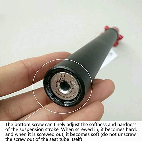 Dsjgvn Bike Seat Post, Suspension Seatpost, 28.6,30.0,31.6,30.4,30.8,33.9,31,8Mm, With Adapter Parts, Seatpost Shock Absorber Alluminium Alloy,For Mtb,Trekking Bikes,City Bikes,Silv #TOP2