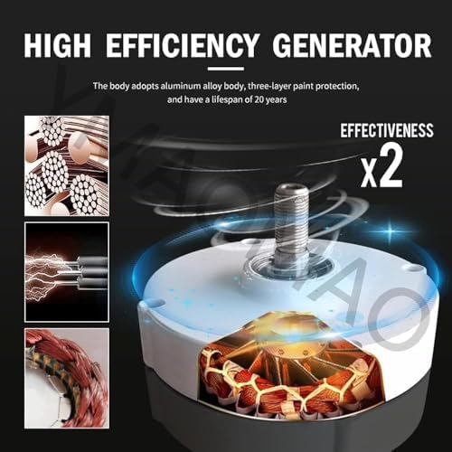 12000W Gearless Permanent Magnet Generator - 12V/24V/48V/120V/220V, Free Energy Motor for Wind & Water Turbines, High Efficiency, Eco-Friendly Power Solution