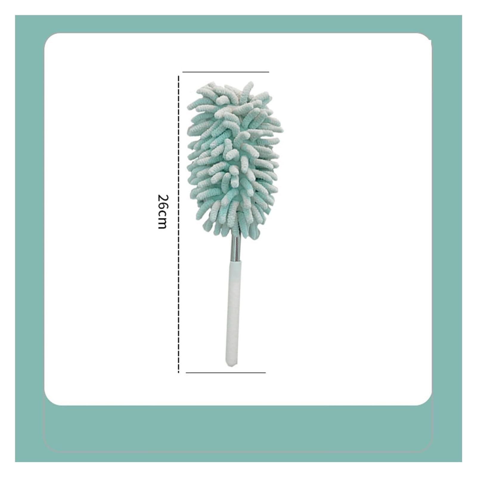 Mini spolverino pieghevole retrattile in ciniglia strumento di pulizia per spolverare la casa statico libero verde senza sforzo ed efficiente artefatto per la pulizia della casa