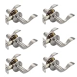 Dynasty Hardware HER-82-US15 Heritage Lever Passage Set, Satin Nickel, Contractor Pack (6 Pack)