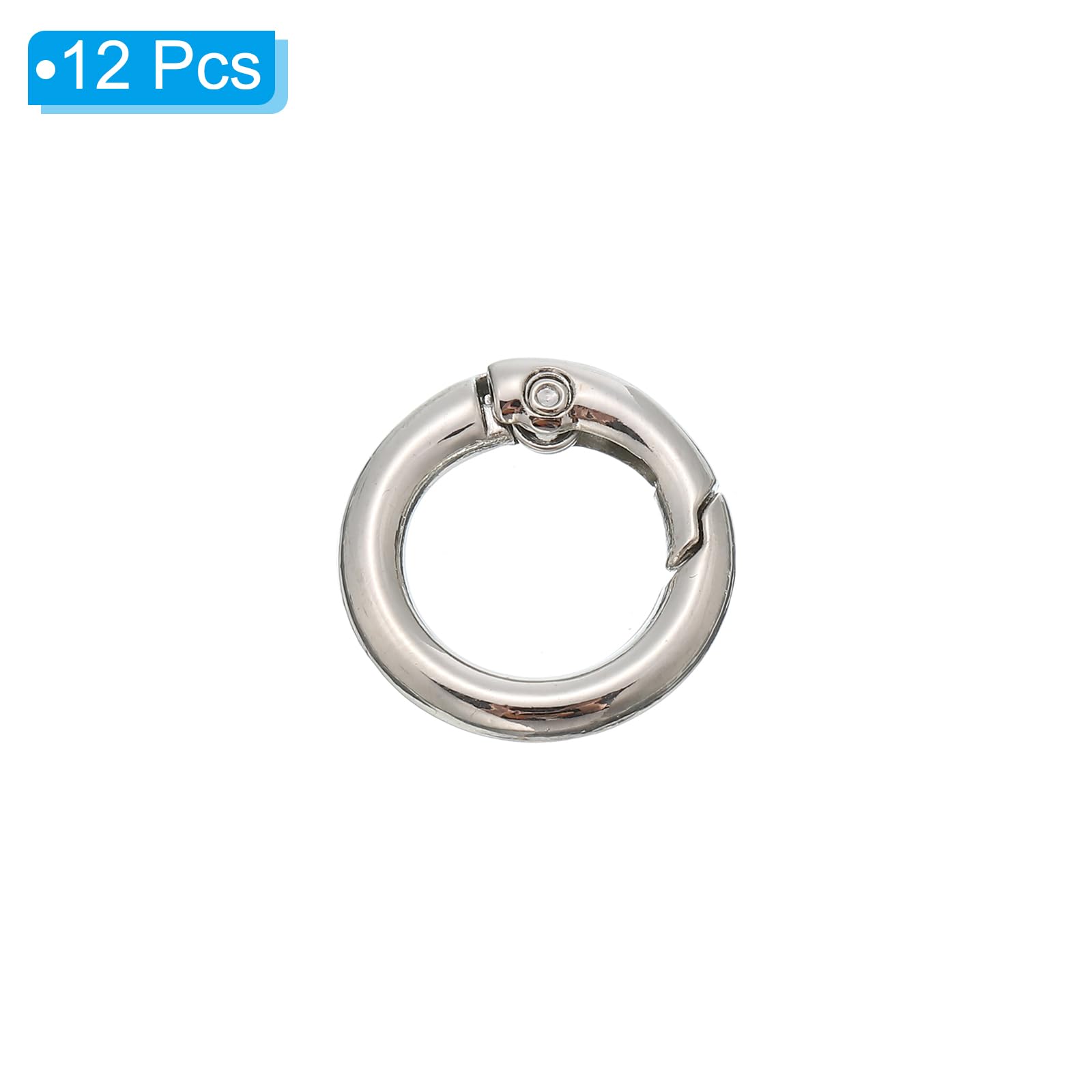 PATIKIL 13mm Spring O Ring Round Snap Clip - Image 3