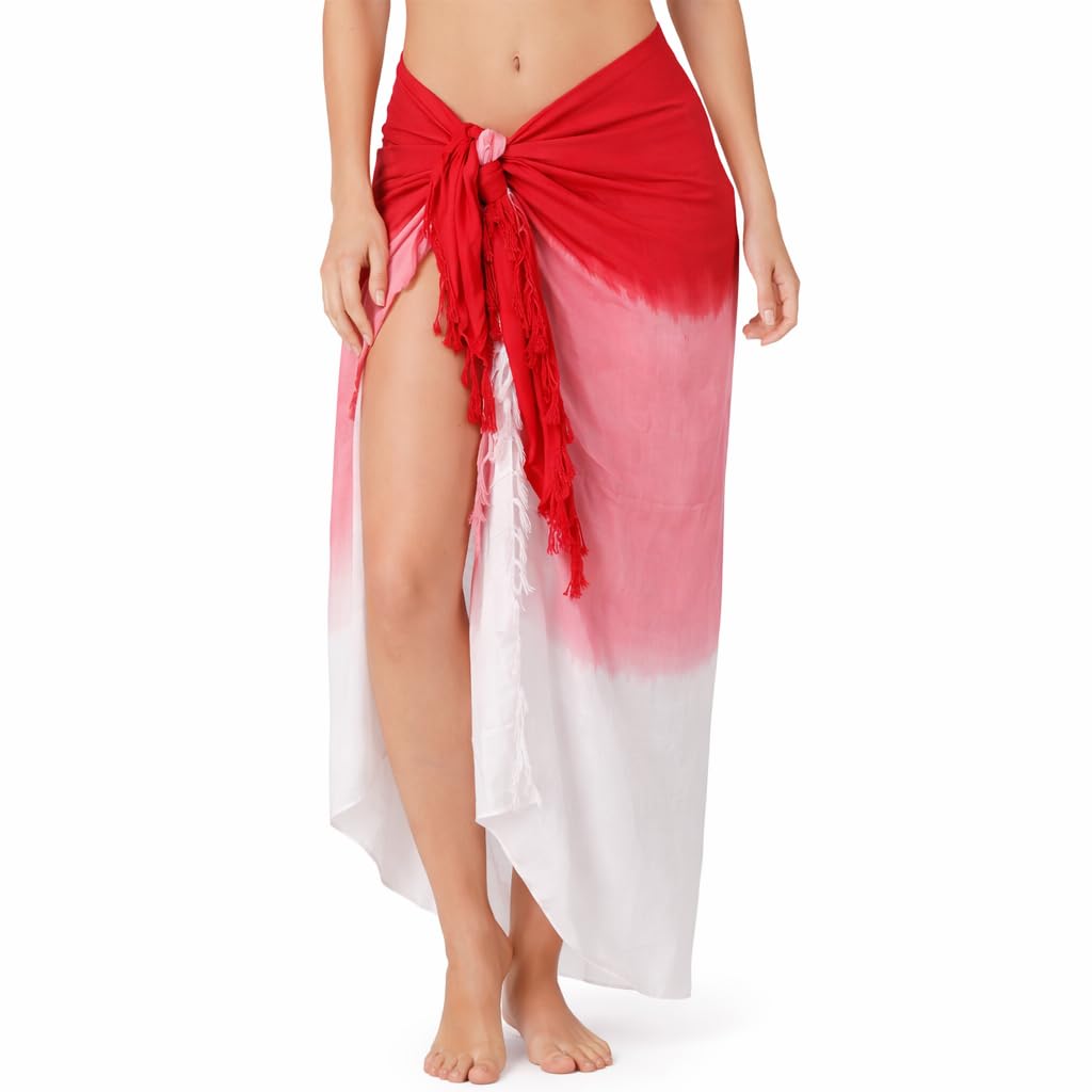 INGEAR Sarong Bathing Suit Cover Up for Women – Long Pareo Beach Wraps, Swimsuit Coverup Skirt, Stylish Bikini Cover Up