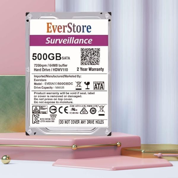 EVERSTORE 500GB SATA III Internal Hard Drive, 3.5-Inch Surveillance & Desktop -2 Year Warranty (B0D929YFLB) Amazon Price History, Amazon Price Tracker