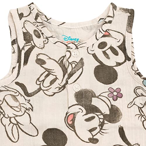 Image of Disney Winnie the Pooh Mickey Mouse Outfit Set Shortall Dress Newborn to Little Kid