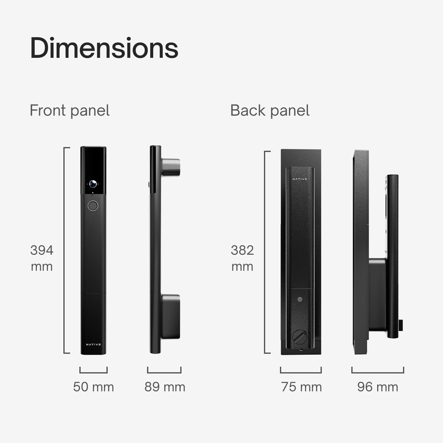 Native Lock Ultra by Urban Company | Smart Door Lock | Face Unlock | Live HD Video & 2-Way Talk | 9-Way Unlock & Doorbell Connect | 5 Bolt Strength | 3-Year Unconditional Warranty | Free Installation — Amazon image 18
