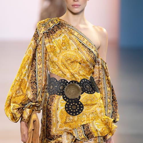 Ceintures en cuir PU style western pour ajuster les robes amples