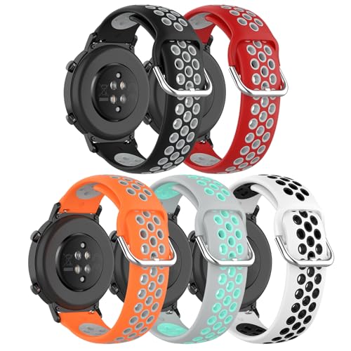 Baifosrest Compatible for COROS PACE 3 Bands Two-Toned Silicone Breathable Replacement Sport Strap Quick-Release Wristband for COROS PACE 3 Smart Watch Women Men