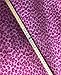 1 X Fleece Fabric Printed Animal Print Leopard PINK Fabric By the Yard