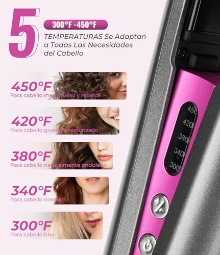 Plancha de Pelo Cerámica Pritech TA-2340 1 pulg miniatura 4