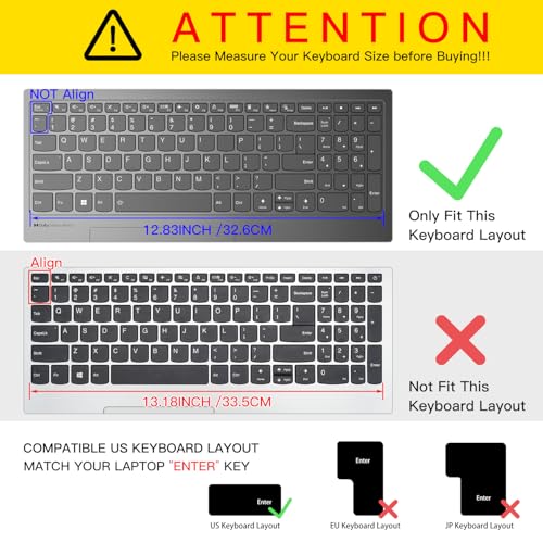 Protector Ultra Fino de Teclado para Lenovo IdeaPad 15.6" miniatura 2