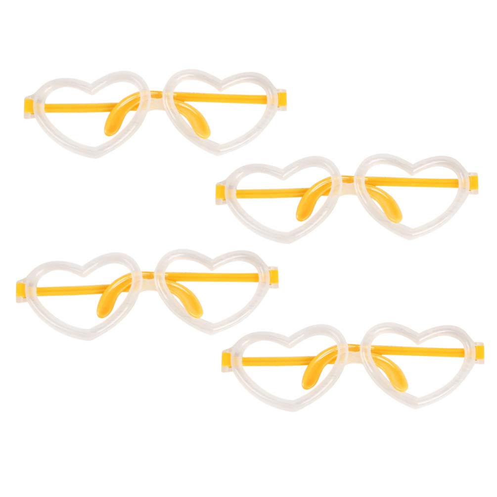 NUOBESTY 4 Piezas Barras Luminosas Fluorescentes Juguetes De Playa Gafas De Fiesta Gafas Fluorescentes Anteojos Fluorescentes Anteojos Brillantes Gafas De Luz De Noche Brillar