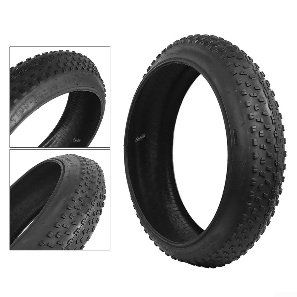 Neumático Ancho 20x4.0 para Bicicleta eléctrica, Bicicleta de montaña y Triciclo Plegable, neumático Antideslizante con Resistencia a pinchazos para Nieve, Playa y Ciclismo todoter