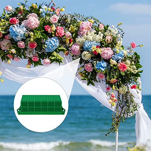 Hahood 6 Packs Floral Foam Cage Rectangle Flower Cage Holders with Floral Foam Flower Arrangement Supplies for Fresh Flowers, Home Wedding Decorations, 11.8 x 4.3 x 3.1 Inches by Hahood - Image 6