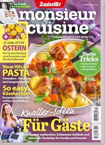 Monsieru Cuisine 02/2025 - Pasta - Easy Käsekuchen - Turbo Tricks - 22 Extra Seiten zu Ostern (Monsieur Cuisine by ZauberMix 3) (German Edition)