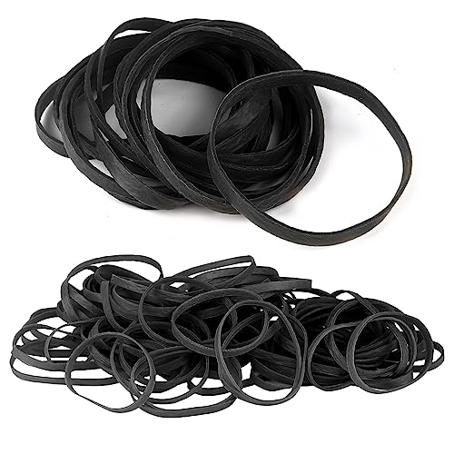 Gran goma elástica 100 x 5mm Negro Fuerte Elásticos Aplicar a Escuela Oficina Cocina Costurera Creativo Papel-100pieces