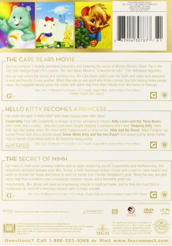 Care Bears Movie / Hello Kitty Becomes a Princess / Secret of NIMH image 4
