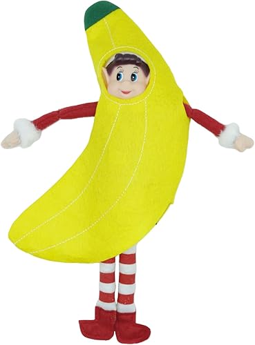 LovelfStory Accesorios de muñeca de elfo de Navidad, trajes de aguacate y plátano para vacaciones para niño o niña, muñeca no incluida (plátano) disponible en Yaxa Guatemala