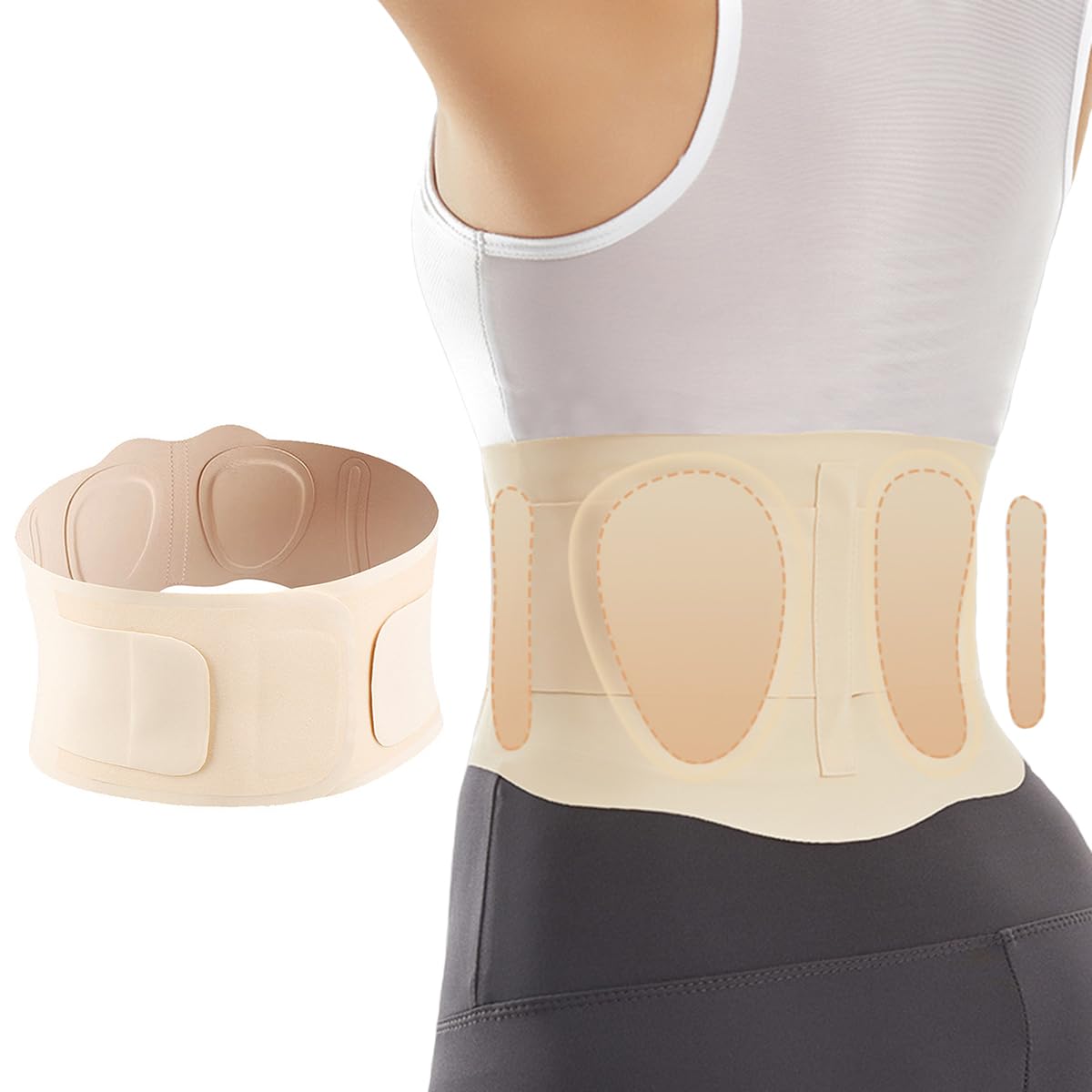 Back Brace for Lower Pain Women Men, Waist Support Brace…