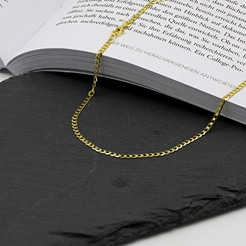 Gouden ketting 333, 585 of 750 voor dames/heren van origineel geelgoud, breedte 2.6 mm, Kinketting breed 8, 14 of 18 k, Karabijnsluiting met stempel, lengte 40-80 cm - Afbeelding 7