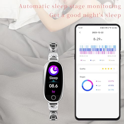 Image of Fitness Trackers for Women Smart Watch Fitness Watch with Sleep Monitoring Heart Rate Monitor Step Counter Female Health Multiple Sport Modes for Android iOS