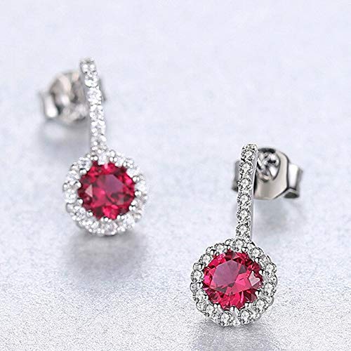 Boucles d'oreilles pierre de naissance en argent, cadeau femme