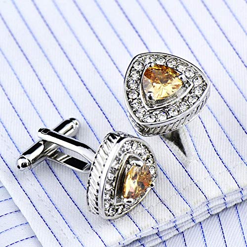 Image of S&W Wedding Cufflinks for Men Cuffs with Gift Box Business for Tuxedo Shirt