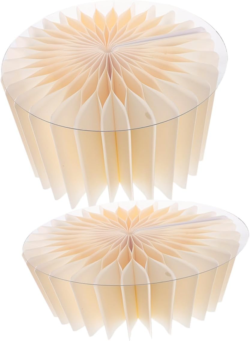 Uonlytech 2pcs round Cylinder Pedestal Stands for Party Decor, Foldable Paper Dessert Table Columns, White Reinforced 30cm X 20cm 30cm X 40cm, Wedding Centerpiece Backdrop Display