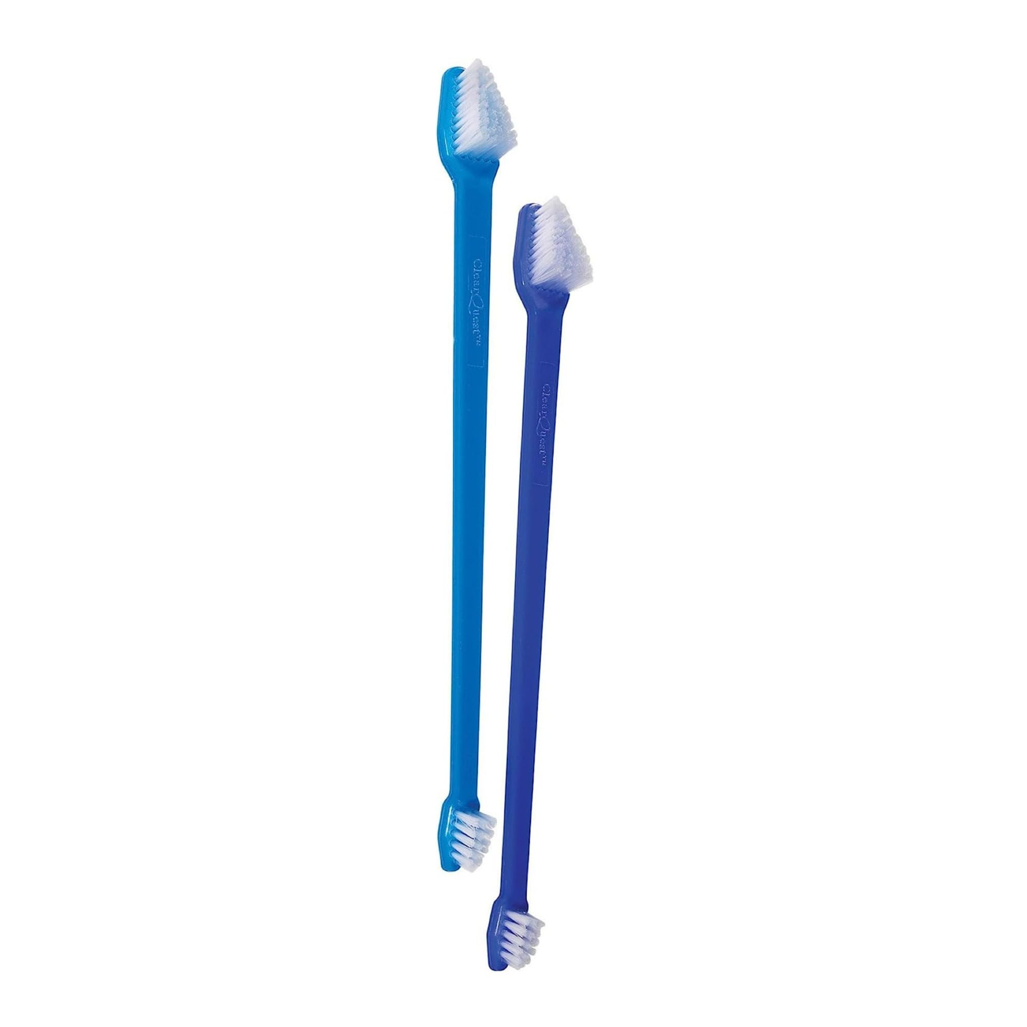 ClearQuest dual-end Pet Zahnbürsten, 9 Zoll, 50/Kanister, (Farben variieren)