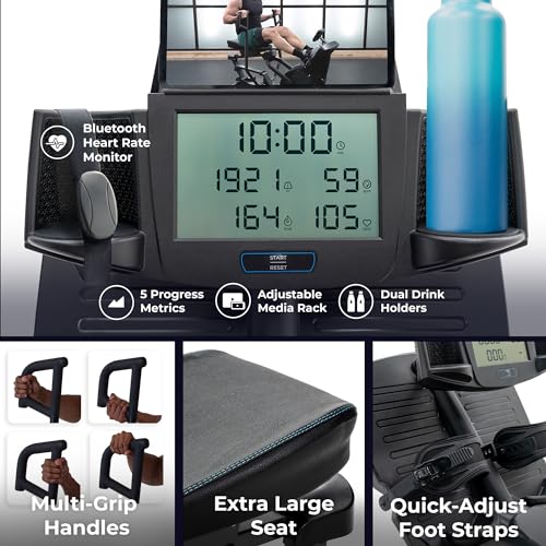 Image of Teeter Power10 Rower with 2-Way Magnetic Resistance Elliptical Motion - Indoor Rowing Machine w /HRM Connectivity, Teeter Move App - Free Classes & Coaching