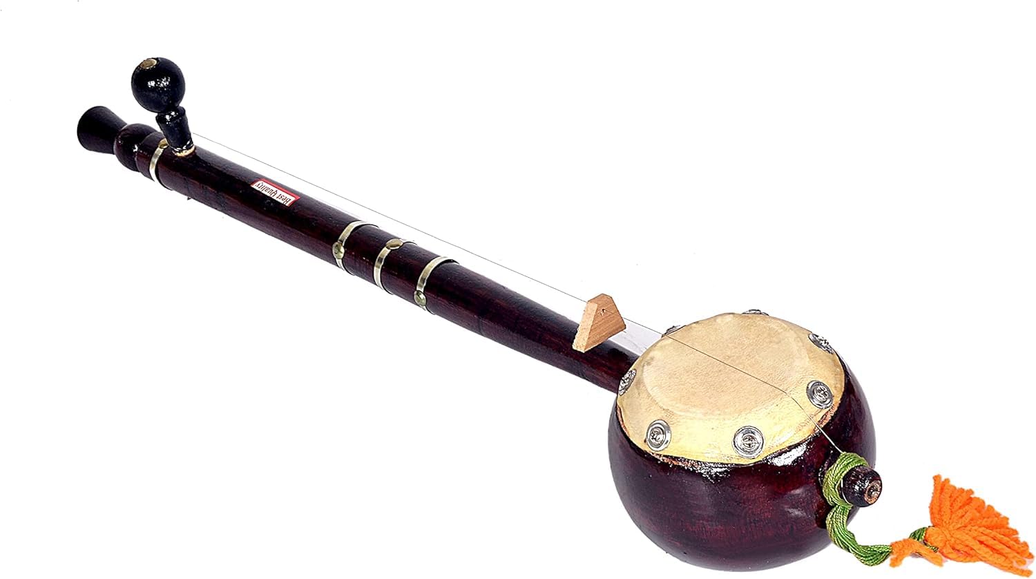 Handgefertigtes Saiteninstrument Ektara Tumbi Tamburas für indische Volks- und Musikspielerei, 55,9 cm Länge