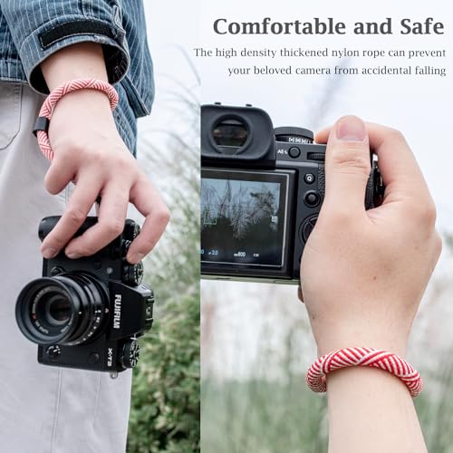 VOVMOEYA Camera Wrist Strap Rope,Camera Hand Strap Compatible with Fujifilm XT5 XH2S Nikon Z30 Z50 Canon EOS R6 R10 R50 Sony A6700 A6400 A6000 A7C II A7IV DSLR Camera - Image 4