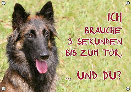 Petsigns Hundeschild - Tervueren - belgischer Schäferhund - stabiles Metallschild, DIN A3 Cover