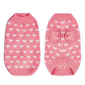 Dog-Knitted-Sweater-Dog-Heart-Sweater-Puppy-Sweater-Warm-Soft-Pet-Holiday-Clothes-for-Large-Cats-and-Dogs-Pink-L - Cucciolini Doodles   Dog-Knitted-Sweater-Dog-Heart-Sweater-Puppy-Sweater-Warm-Soft-Pet-Holiday-Clothes-for-Large-Cats-and-Dogs-Pink-L