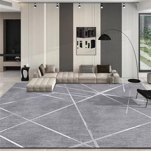 Moquette exterieur gris 50x80cm tapis de couloir rayé et lavable - 2