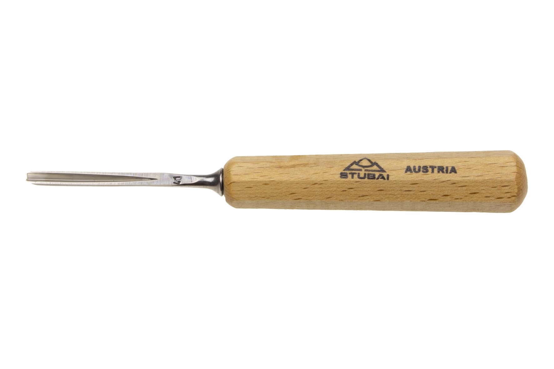 Stubai 585606 Confezione Mini Sgorbie Manico, 100 mm, 6 Pezzi
