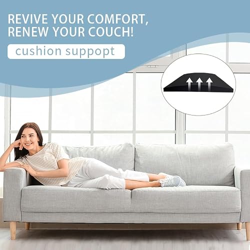 YIYIREA 22\"x22\" Couch Cushion Support for Sagging Seat 40D Sofa Furniture Seat Cushion Sagging Repair Curved High Density Foam Replacement for Sectional Loveseat Chair 3-Pack