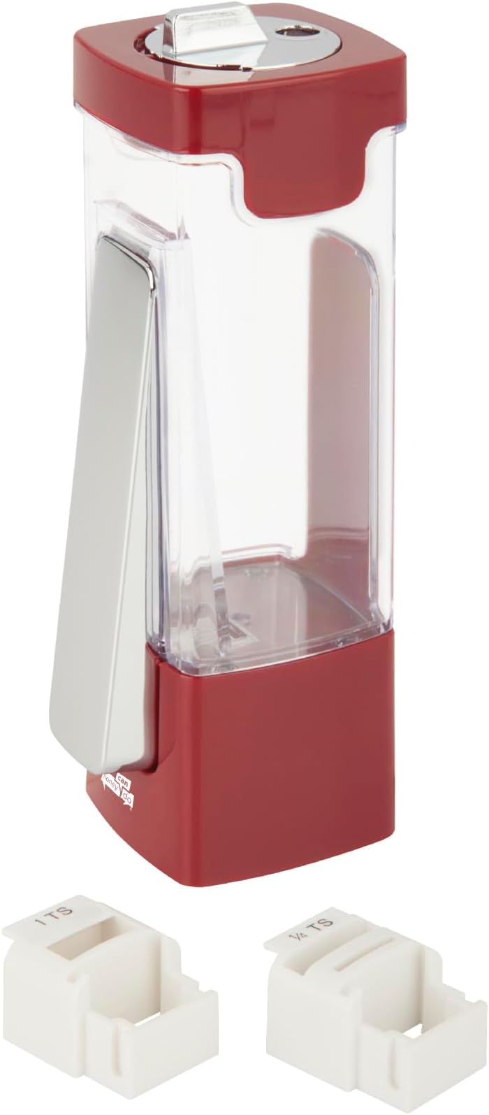 Zevro Plastic Sugar N More, Red/ Transparent