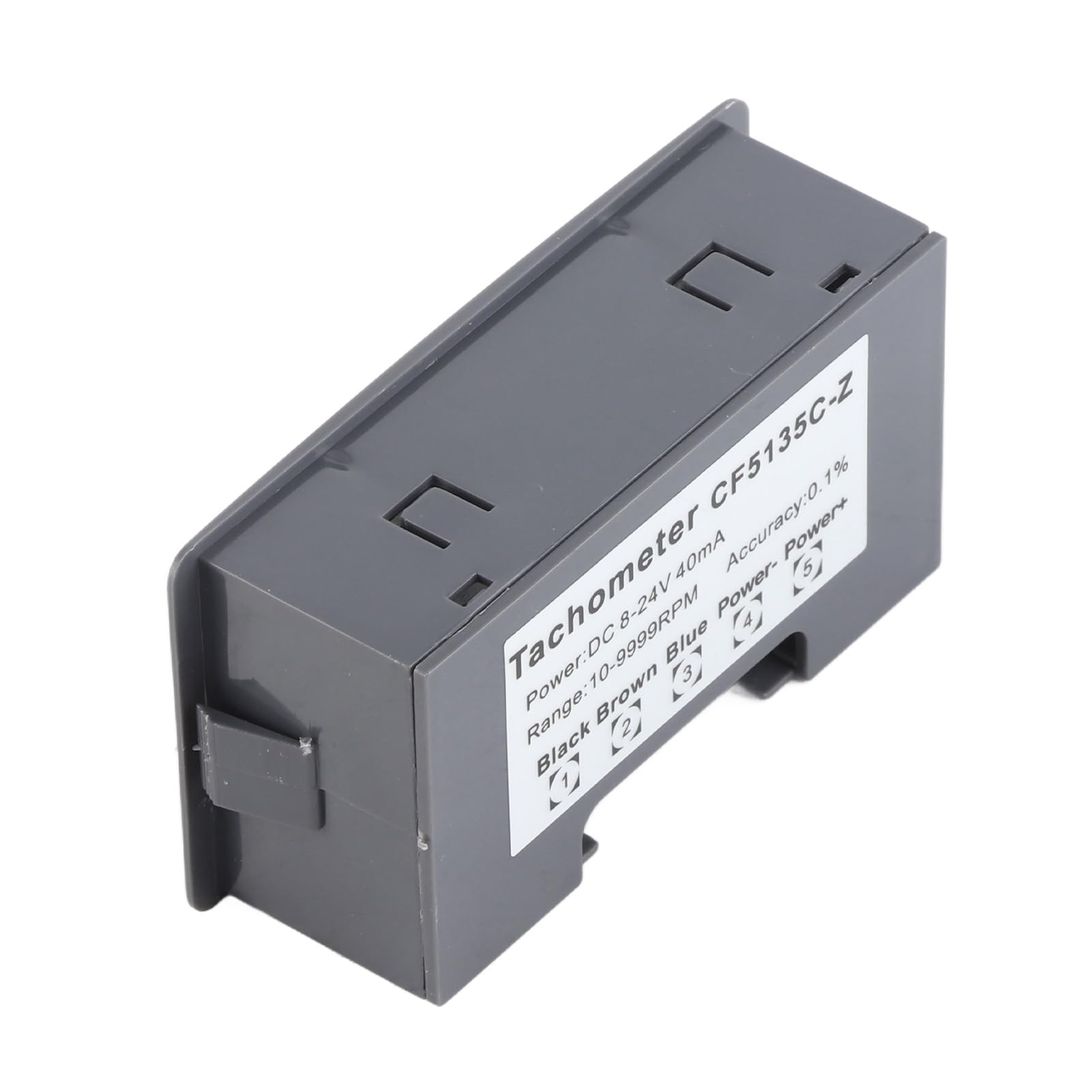 LED 4?Digit Motor Tachometer RPM Speed Measure Meter with NPN Hall Proximity Switch Sensor, for Various Applications (Speedometer)