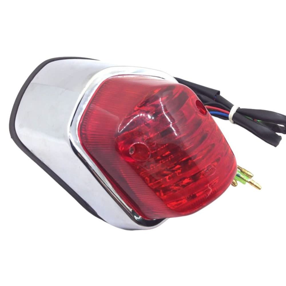 AIVYNA Luz De Freno Trasera para Motocicleta Luz Trasera Universal Personalizada para Motocicleta Indicador De Parada para Honda Shadow VT400 750 Sabre VT1100 C2