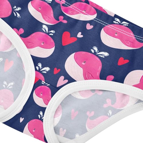 Joisal Stylish Toddlers Underwear Floral 2t Cotton Little Girl Panties Happy Pink Whales Navy Blue Briefs Girls Undies4