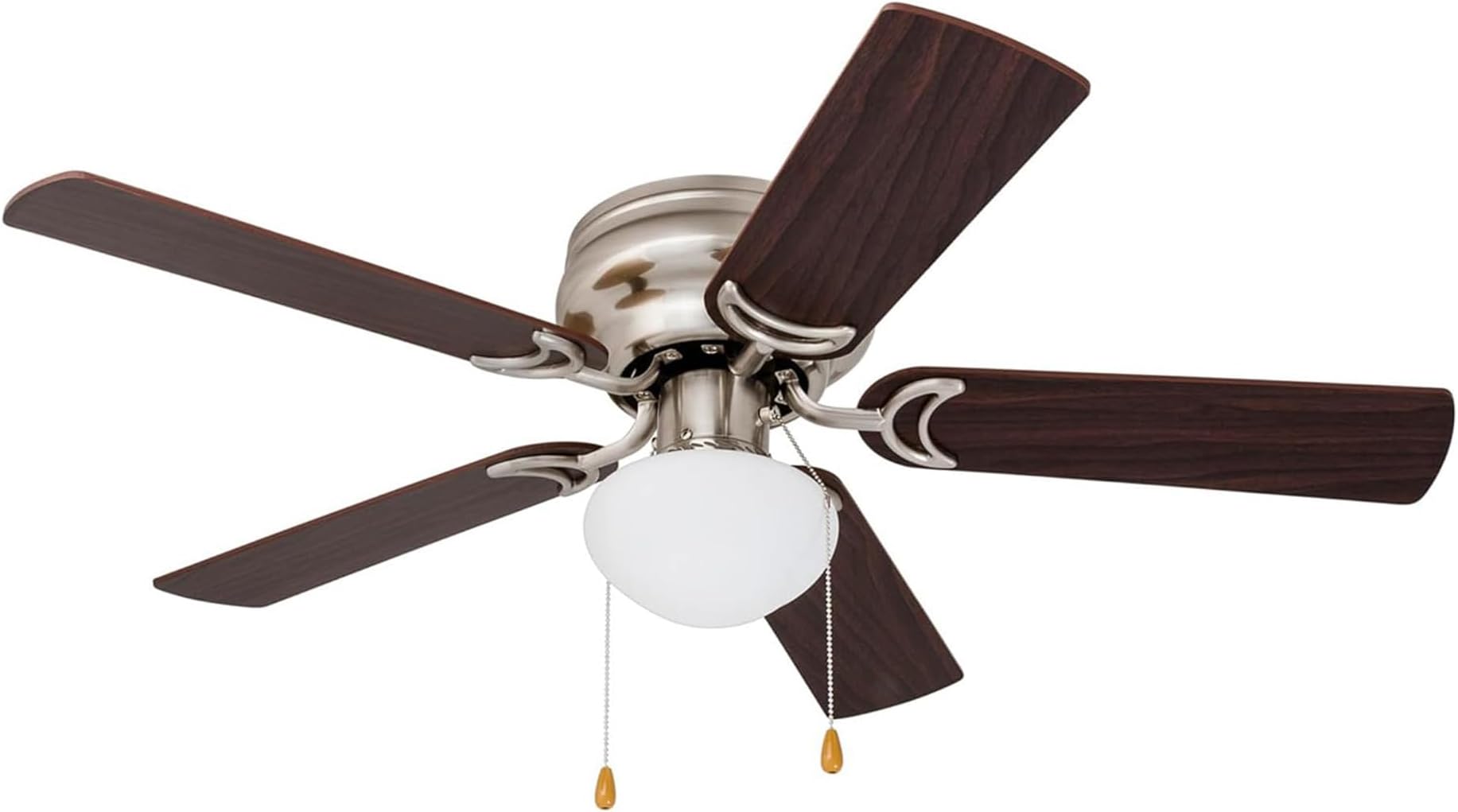 Prominence Home 80029-01 Alvina Led Globe Light Hugger/Low Profile Ceiling Fan, 42 inches, Satin Nickel