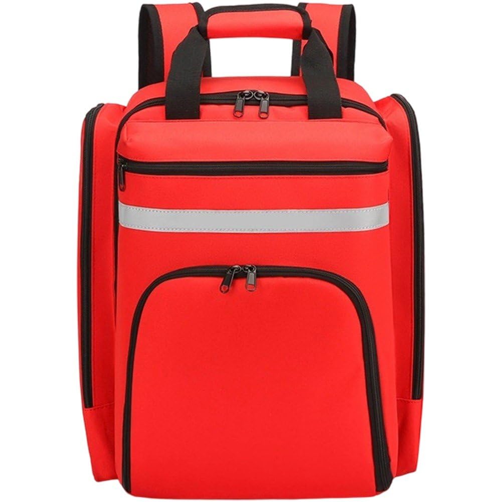 Dianzan Zaino di Pronto Soccorso, Borsa Medica di Emergenza Vuota con Riflettente, Borsa Organizer di Pronto Soccorso per Escursioni All'aperto, Campeggio, Viaggi, Auto