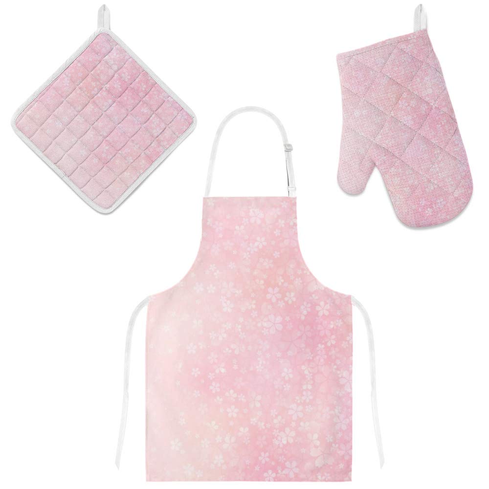 Tablier de cuisine et gants de four sakura pour réussir vos barbecues et pâtisseries en famille